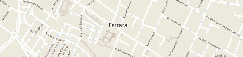 Mappa della impresa cartoleria le muse a FERRARA
