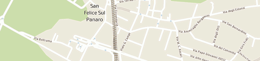 Mappa della impresa bertacchini manuela a SAN FELICE SUL PANARO