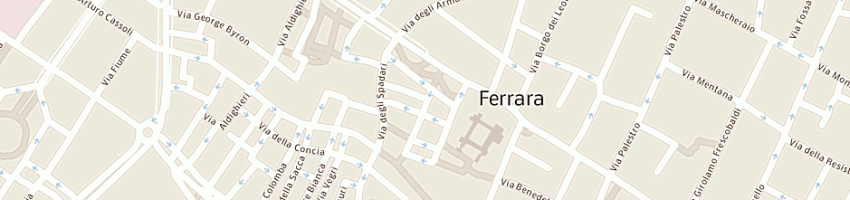 Mappa della impresa carta emporio sacchettificio ferrarese a FERRARA