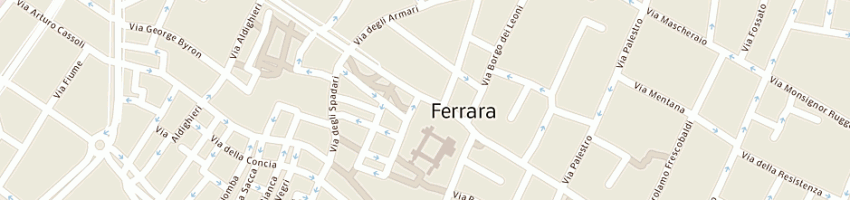 Mappa della impresa casaitalia immobiliare e finanziaria a FERRARA