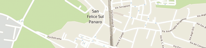 Mappa della impresa croce blu a SAN FELICE SUL PANARO