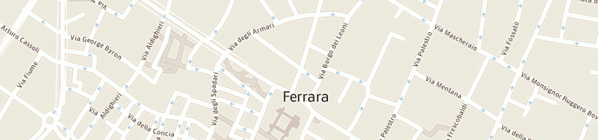 Mappa della impresa centro diffusione macrobiotica a FERRARA