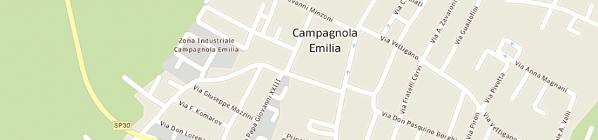 Mappa della impresa turrini cesare a CAMPAGNOLA EMILIA