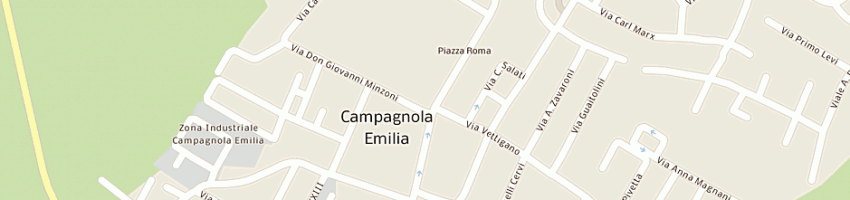 Mappa della impresa municipio di campagnola emilia a CAMPAGNOLA EMILIA