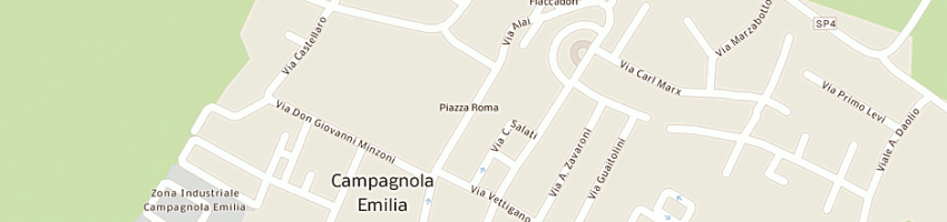 Mappa della impresa parmigiani marisa a CAMPAGNOLA EMILIA
