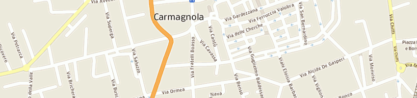 Mappa della impresa centro ascolto il samaritano a CARMAGNOLA