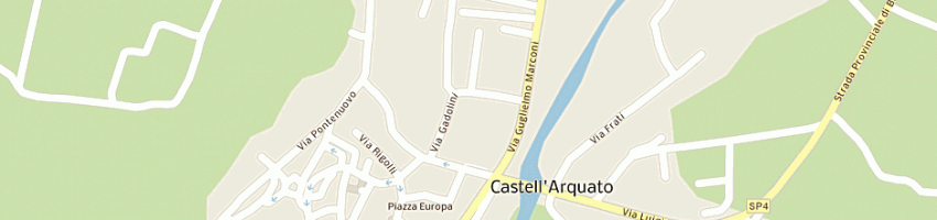 Mappa della impresa poste italiane spa a CASTELL ARQUATO