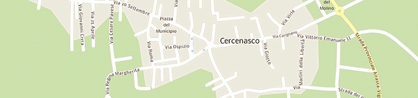 Mappa della impresa farmacia galenica del dr zaninetti a CERCENASCO