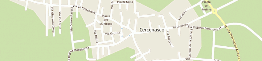 Mappa della impresa aliberti bruno sas a CERCENASCO