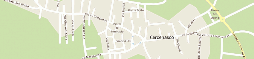 Mappa della impresa bar gelateria l angolo a CERCENASCO