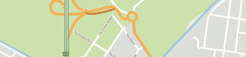Mappa della impresa mb gru service snc a FERRARA