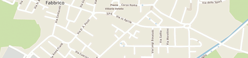 Mappa della impresa poste italiane a FABBRICO