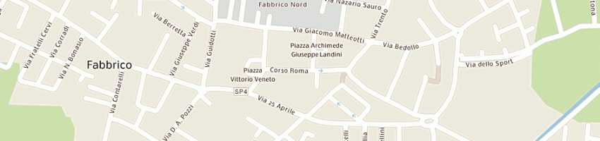 Mappa della impresa albergo italia a FABBRICO