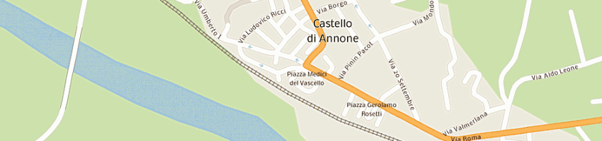 Mappa della impresa effe-ci supermercati di fregnan e cesari snc a CASTELLO DI ANNONE