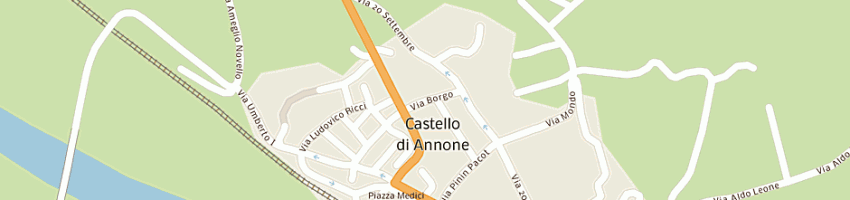 Mappa della impresa sandri felice a CASTELLO DI ANNONE
