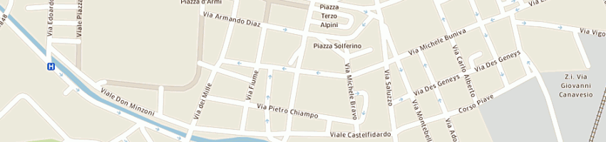 Mappa della impresa servizi ufficio di griot mea (sas) a PINEROLO