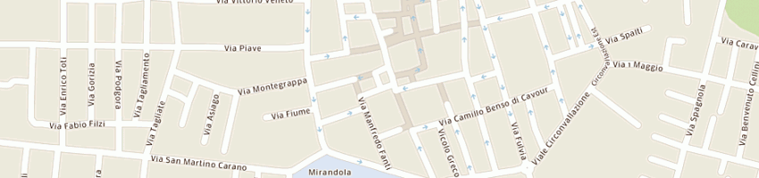 Mappa della impresa rosticceria duomo di morselli paolo a MIRANDOLA
