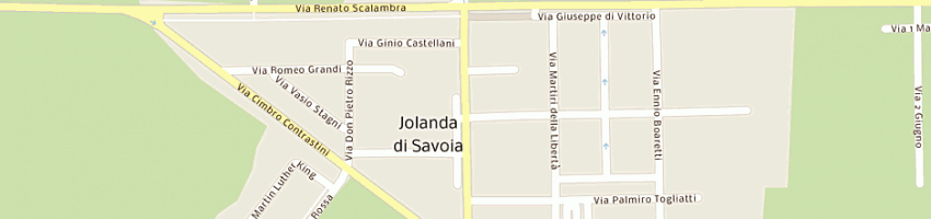 Mappa della impresa carabinieri a JOLANDA DI SAVOIA