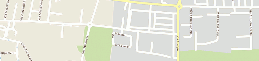 Mappa della impresa spazio fitness snc di bellodi giorgio e c a MIRANDOLA