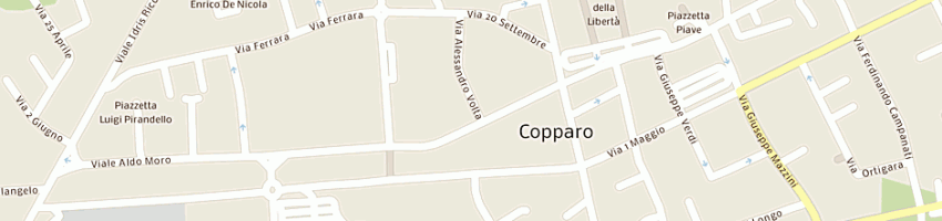 Mappa della impresa cavalcoli giuseppe a COPPARO
