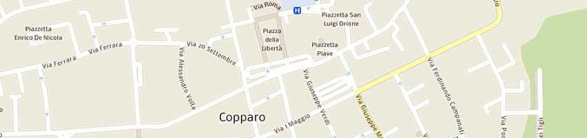 Mappa della impresa prodet di zerbinati eva a COPPARO