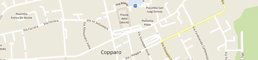Mappa della impresa strozzi andrea a COPPARO