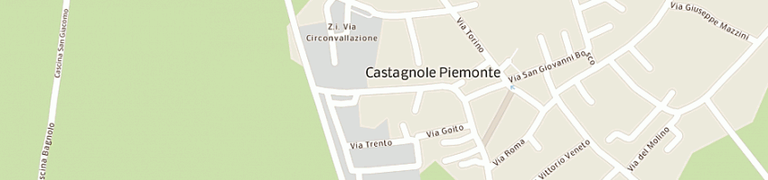 Mappa della impresa guglielmetti a CASTAGNOLE PIEMONTE