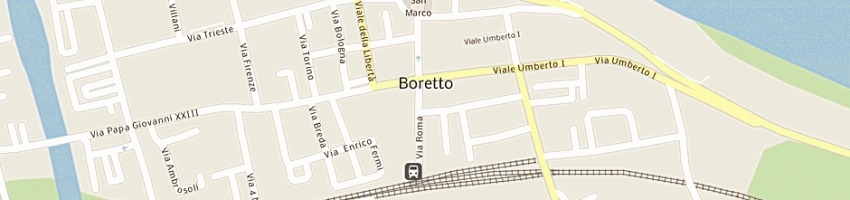 Mappa della impresa municipio di boretto a BORETTO
