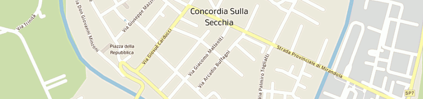 Mappa della impresa camera del lavoro a CONCORDIA SULLA SECCHIA
