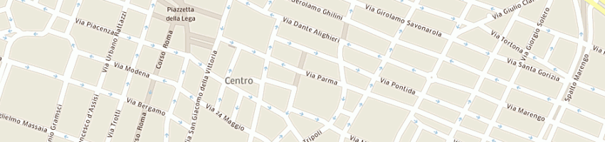 Mappa della impresa centro d'ottica pediatrica (snc) a ALESSANDRIA
