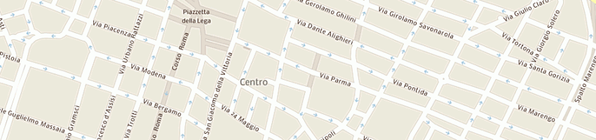 Mappa della impresa municipio di alessandria a ALESSANDRIA