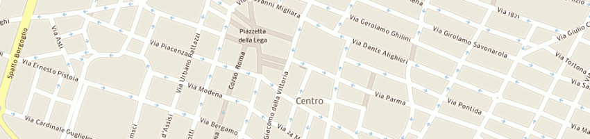 Mappa della impresa poste italiane a ALESSANDRIA