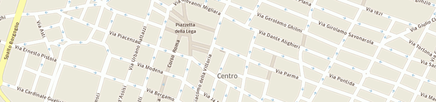 Mappa della impresa municipio di alessandria a ALESSANDRIA