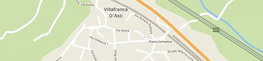 Mappa della impresa associazione italiana della croce rossa a VILLAFRANCA D ASTI