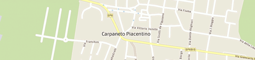 Mappa della impresa i due porcellini a CARPANETO PIACENTINO