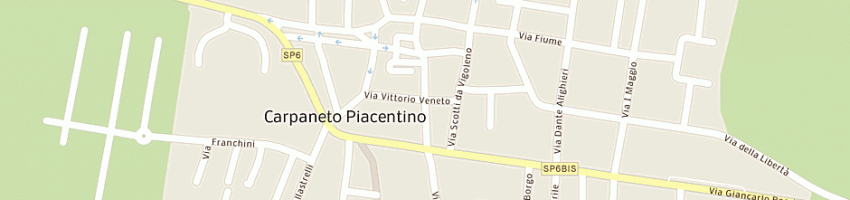 Mappa della impresa veneziani silvia a CARPANETO PIACENTINO