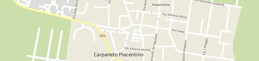 Mappa della impresa caffe' bar centrale a CARPANETO PIACENTINO