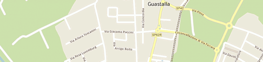 Mappa della impresa centro servizi assistenziali paralupi fiorani bisi a GUASTALLA