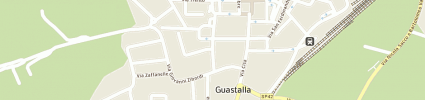 Mappa della impresa natuzzi bros (sas) a GUASTALLA
