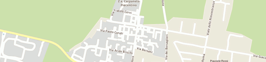 Mappa della impresa alberici autoservice snc a CARPANETO PIACENTINO