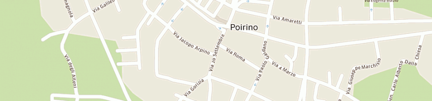 Mappa della impresa carabinieri a POIRINO
