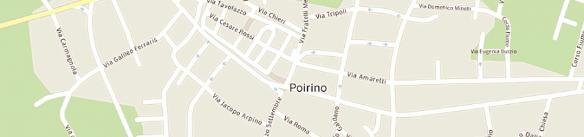 Mappa della impresa minchiante francesca a POIRINO