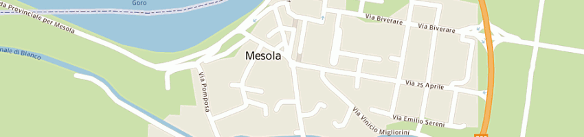 Mappa della impresa centro per l'impiego del basso ferrarese a MESOLA
