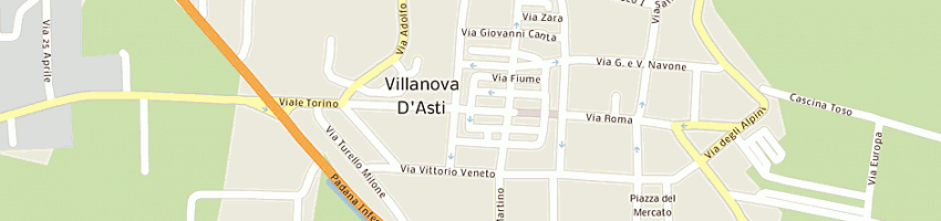 Mappa della impresa girini giuseppe a VILLANOVA D ASTI