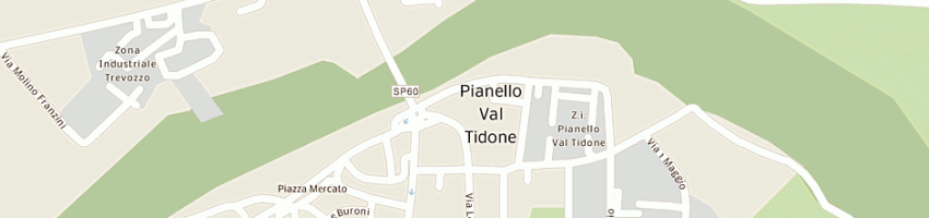 Mappa della impresa maini vincenzo a PIANELLO VAL TIDONE