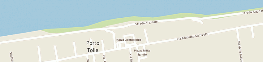 Mappa della impresa pizzeria girasole a PORTO TOLLE