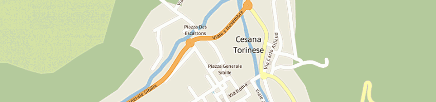 Mappa della impresa chaberton video a CESANA TORINESE