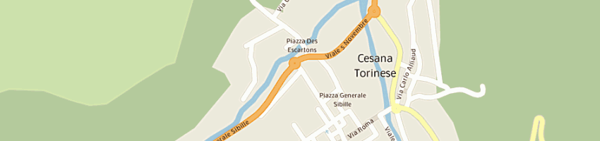 Mappa della impresa poste italiane a CESANA TORINESE