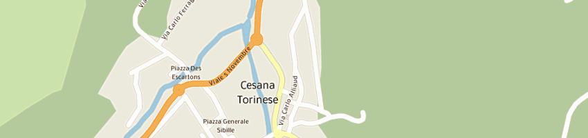 Mappa della impresa osteria italia di sammarruco renzo e c - sas a CESANA TORINESE