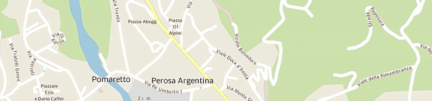 Mappa della impresa universita' della terza eta' di perosa e valli - sede di parg a PEROSA ARGENTINA